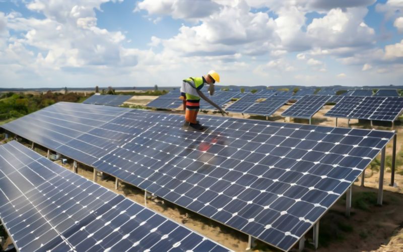 Local Solar Panels Service pros at work